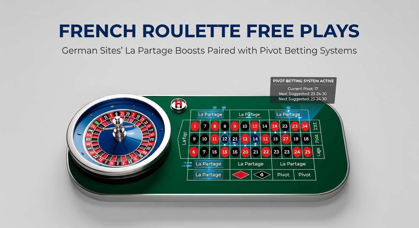 Pivot-Betting-Diagramm auf einem French-Roulette-Rad mit markierten Hot-Numbers und La-Partage-Indikator