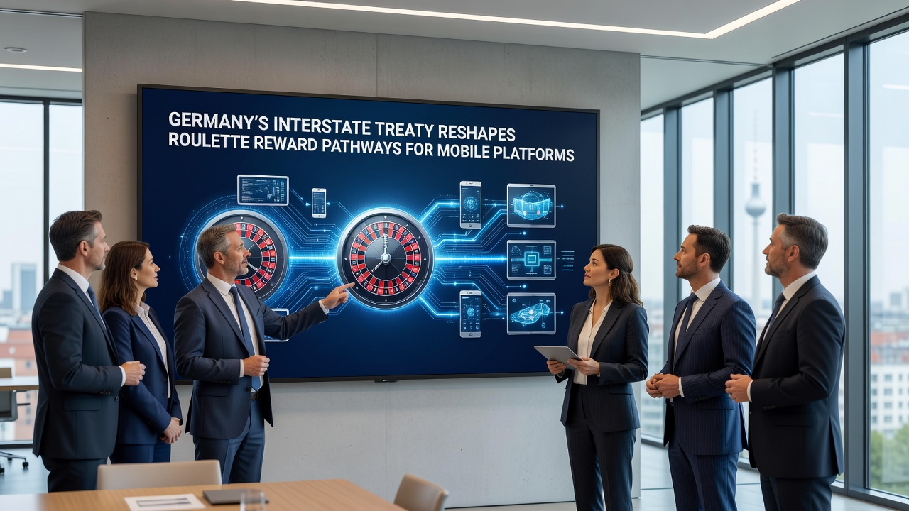 Darstellung mobiler Roulette-Schnittstellen mit Bonusstrukturen und Lizenzprüfungen